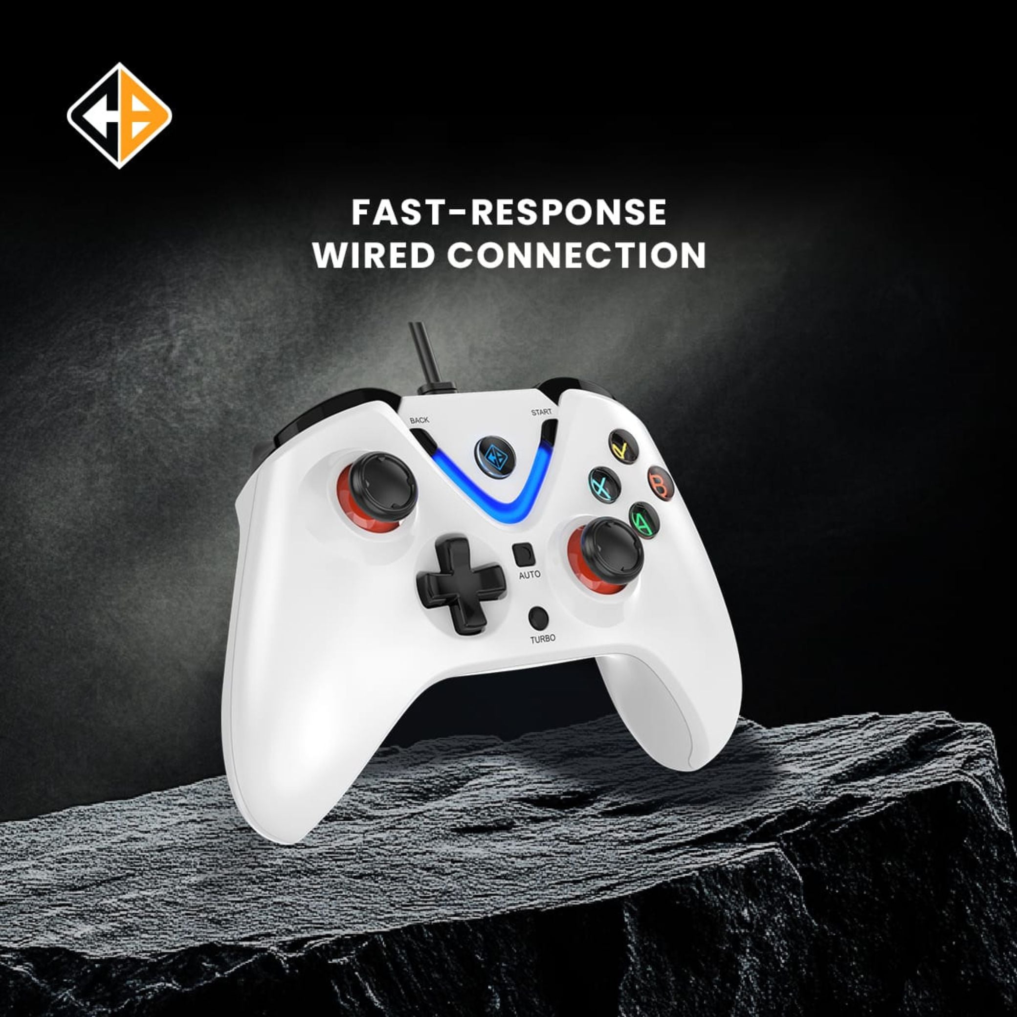 Cosmic Byte ARES Wired Controller for PC (White)