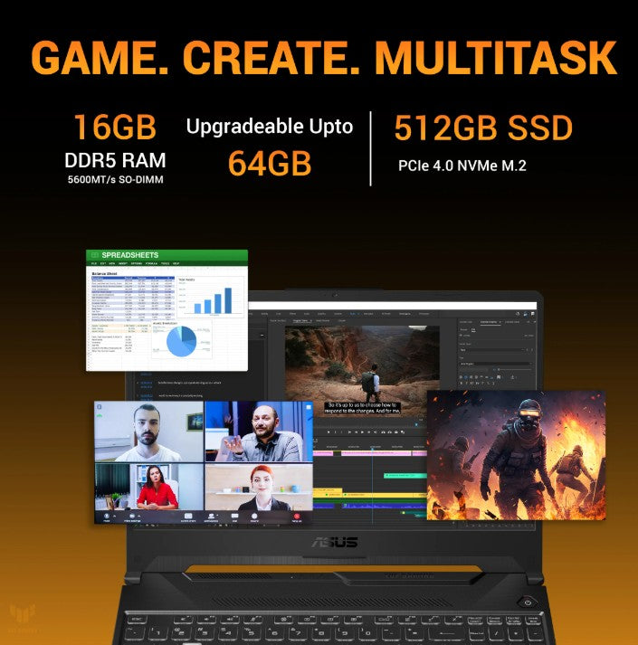 ASUS TUF A15 (2025) Ryzen 7 RTX 3050 Gaming Laptop