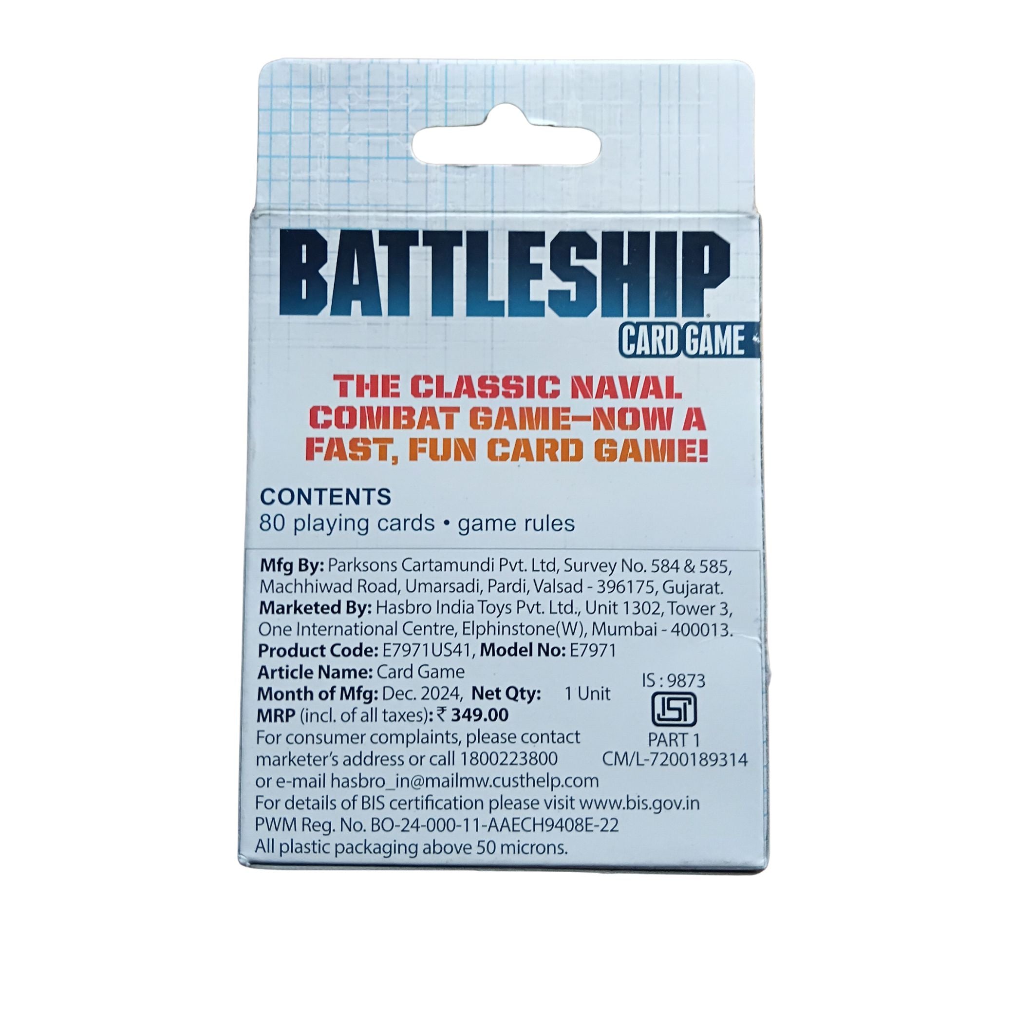 Hasbro Battleship Card Game for Kids (7+)