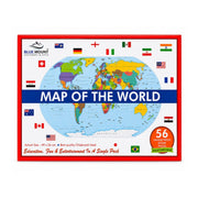 Blue Mount Map of the World Jigsaw Puzzle (56 Pieces)