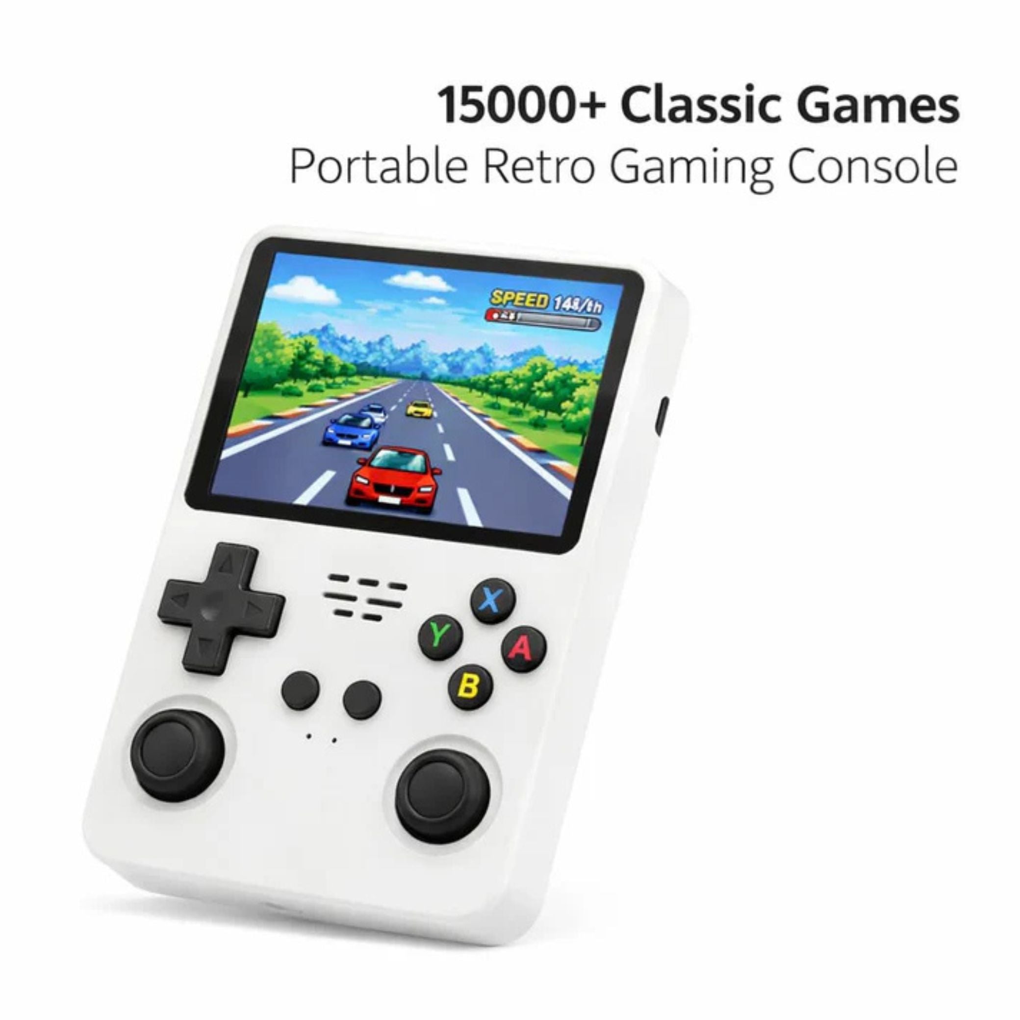 CASAQUIN R36S Handheld Gaming Console (White)