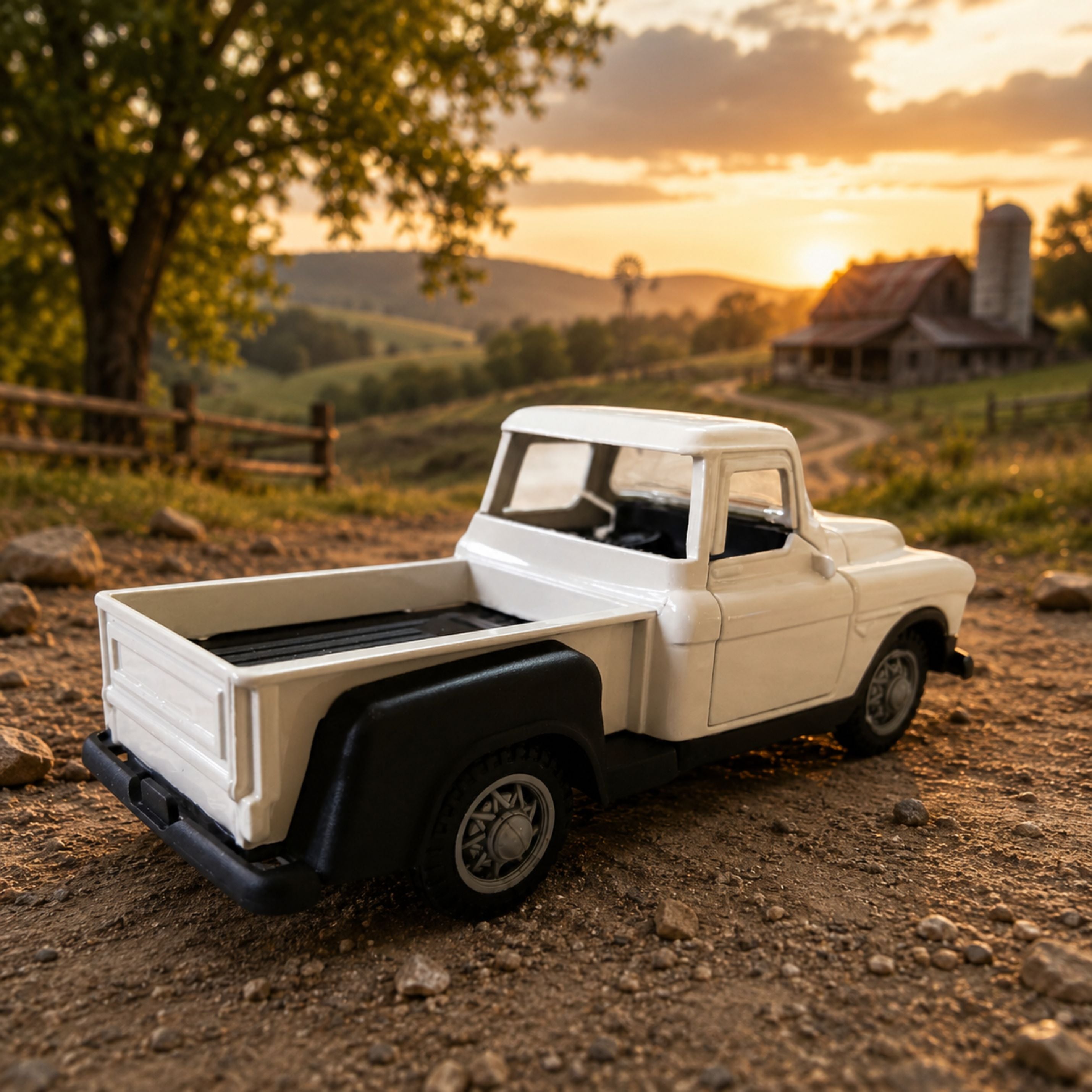 Classic Pickup Truck 1:32 Scale Alloy Model with Pull-Back Action