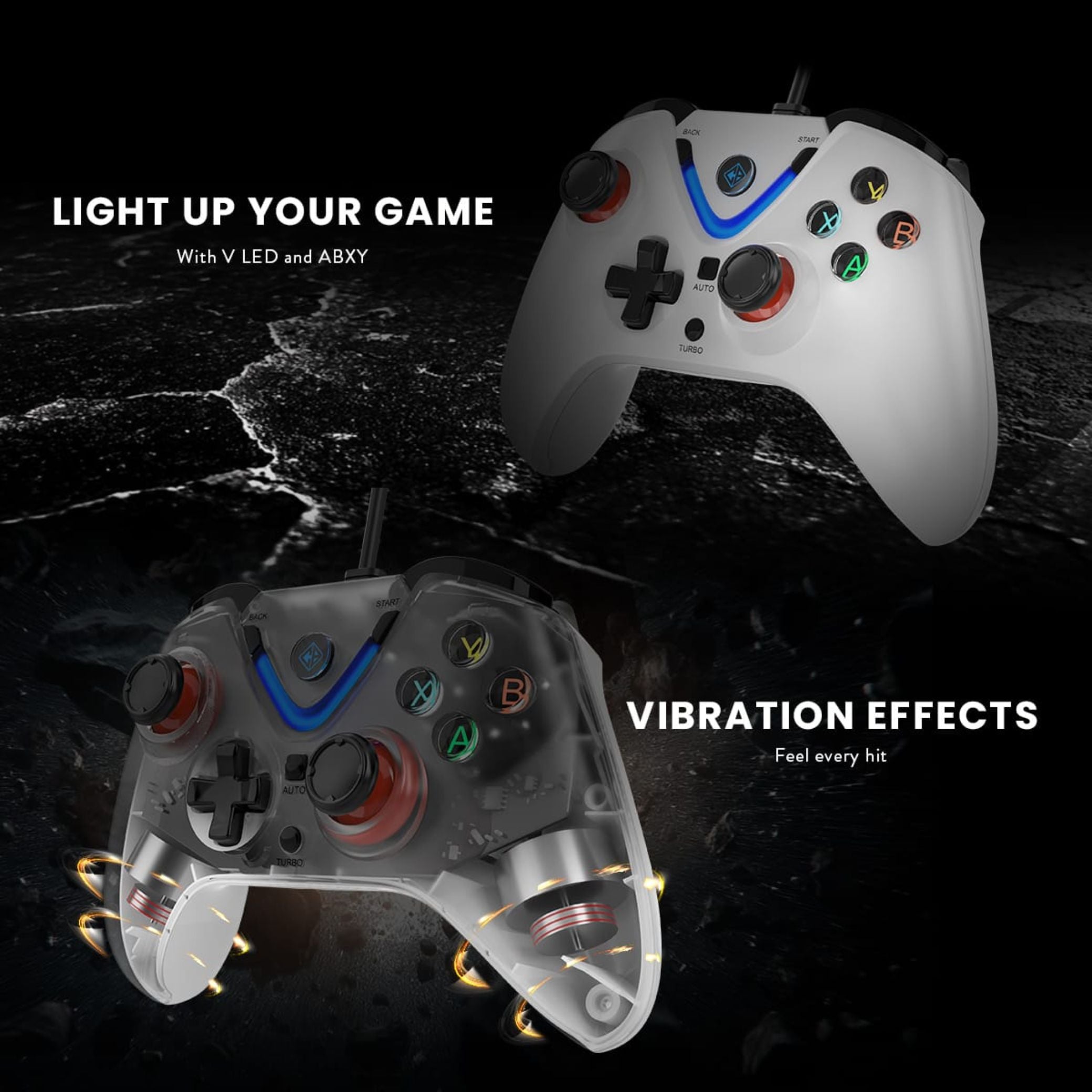 Cosmic Byte ARES Wired Controller for PC (White)