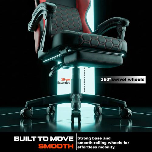 DROGO Pulse Ergonomic Gaming Chair with Footrest & Lumbar Support