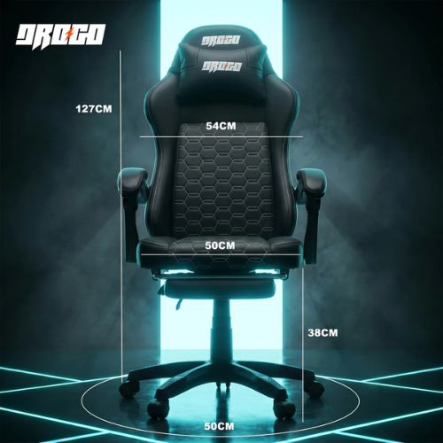 DROGO Pulse Ergonomic Gaming Chair with Footrest & Lumbar Support