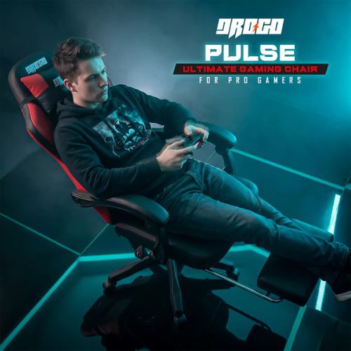 DROGO Pulse Ergonomic Gaming Chair with Footrest & Lumbar Support