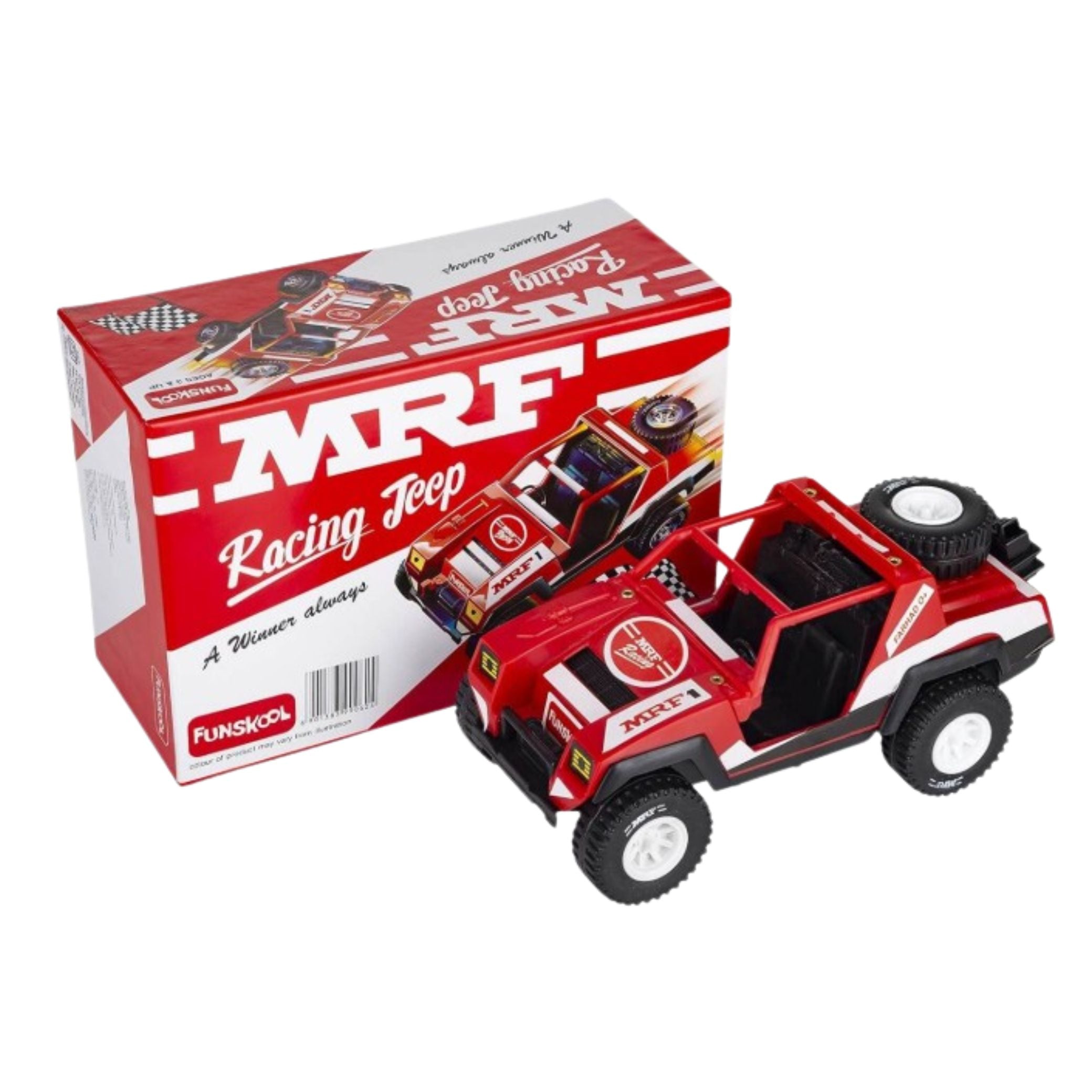 Giggles Funskool MRF Racing Jeep Toy Car