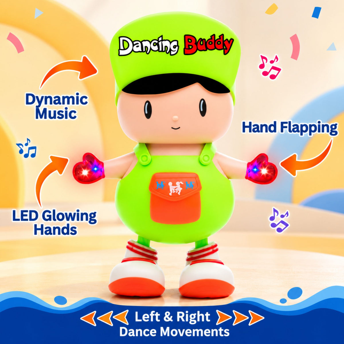 Gooyo Dancing Buddy Toy with Vibrant Lights & Music