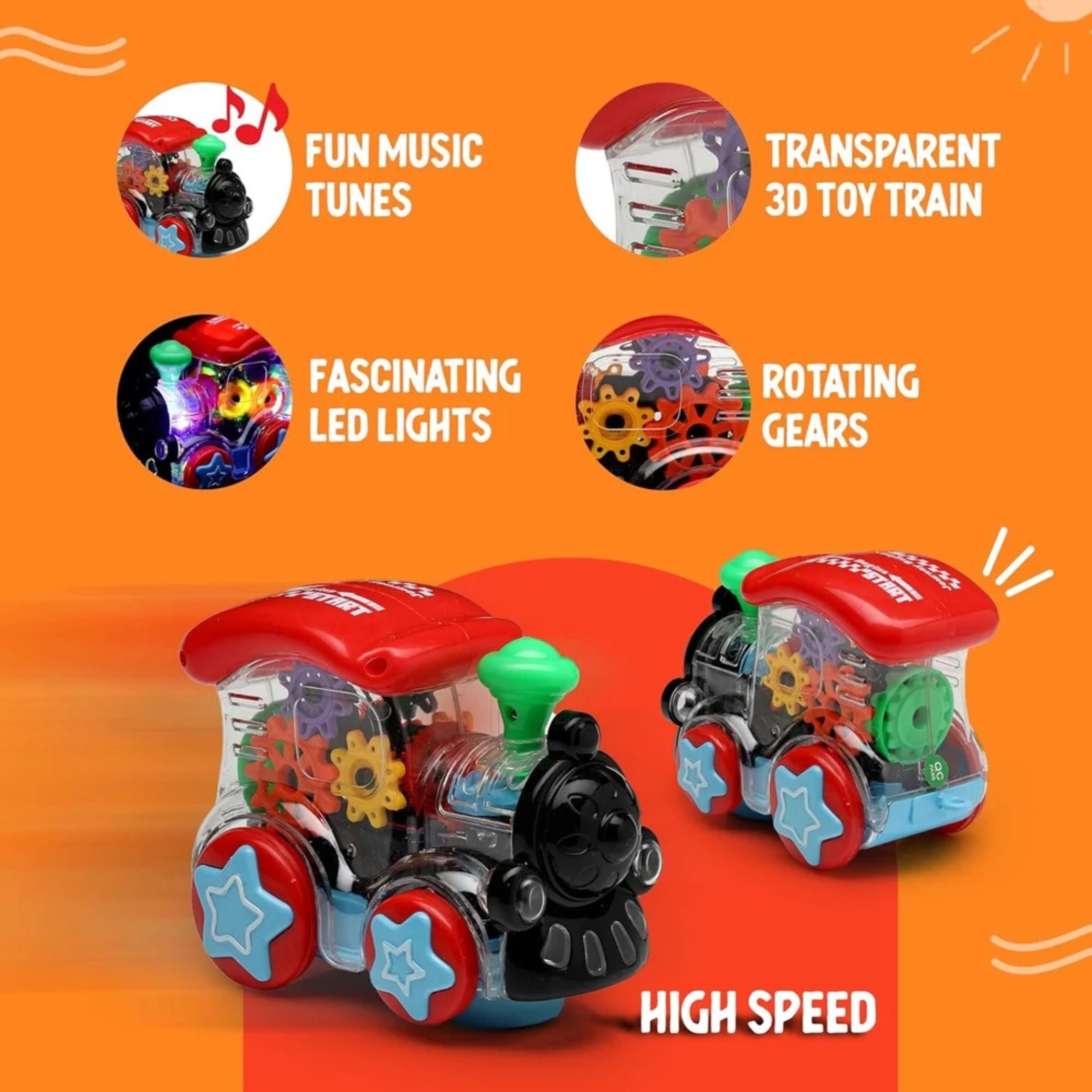 Gooyo GY-0724 Transparent Gear Toy Engine