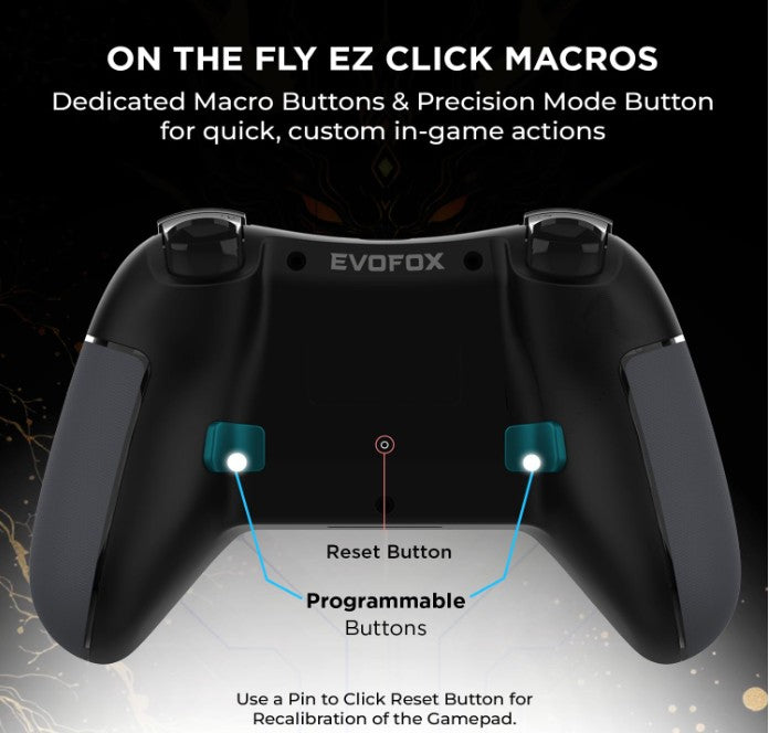EvoFox One S Wireless Gamepad – HallSense™ Joysticks, Bluetooth 5.0, 2.4GHz, Wired Mode, Type-C Fast Charging, Dual Vibration – Compatible with PC, Mobile & Consoles.