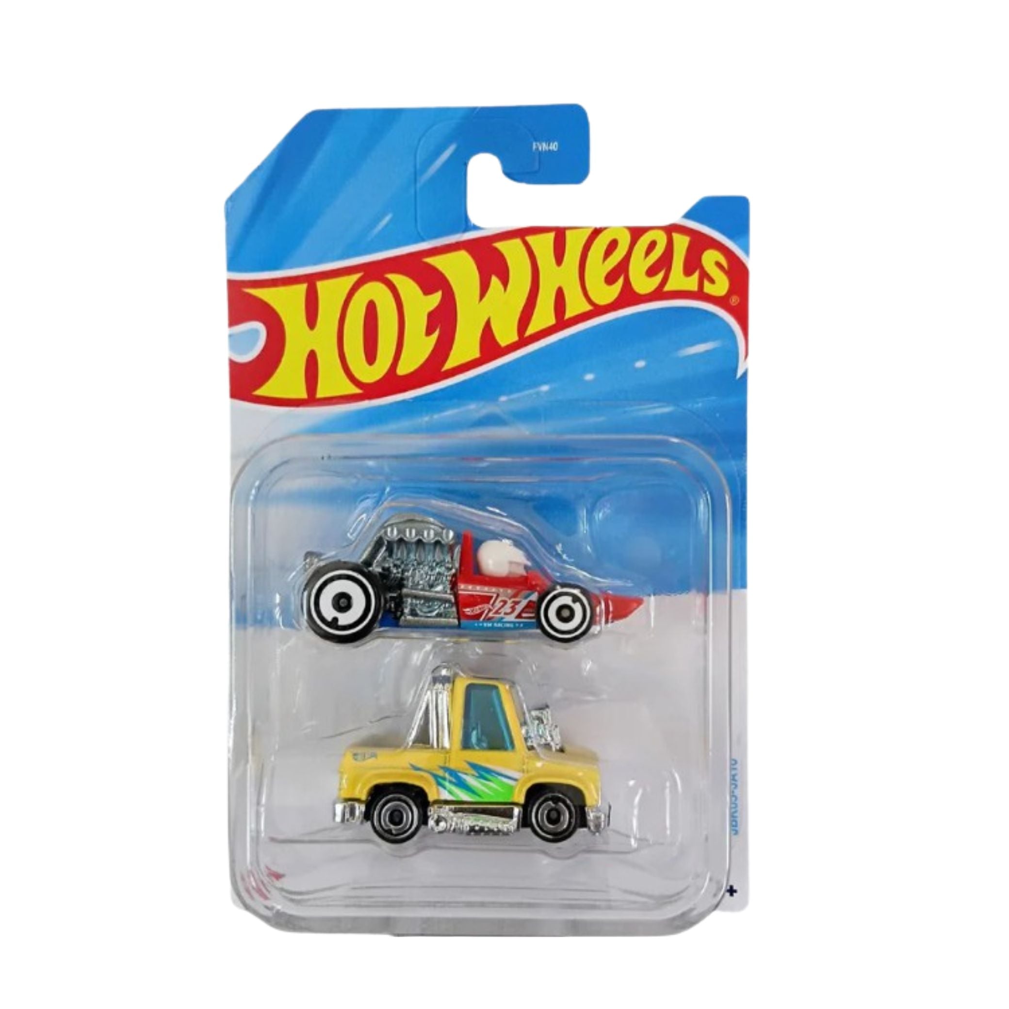 Hot Wheels Die-Cast Twin Pack Toy Cars – Police Squad & News Racer (2 Cars Set)