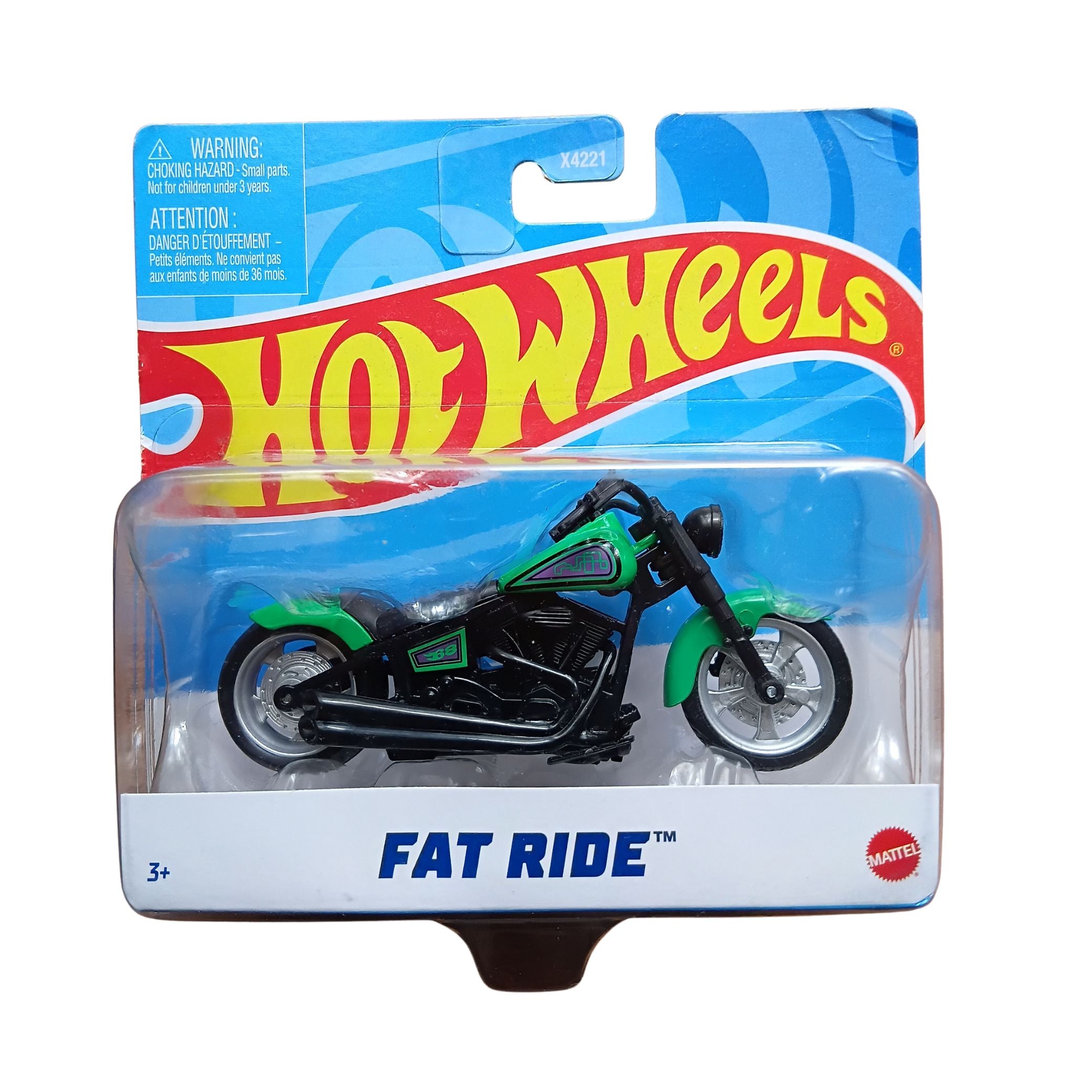 Hot Wheels Fat Ride Die-Cast Motorcycle Model