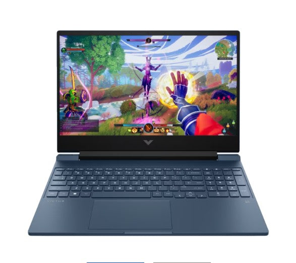 HP Victus Gaming Laptop – Ryzen 7 7445HS, RTX 4050 6GB, 16GB DDR5 (Upgradeable), 512GB SSD, 15.6" FHD 144Hz IPS, Blue, Windows 11, Backlit Keyboard, DTS Audio – fb3118AX