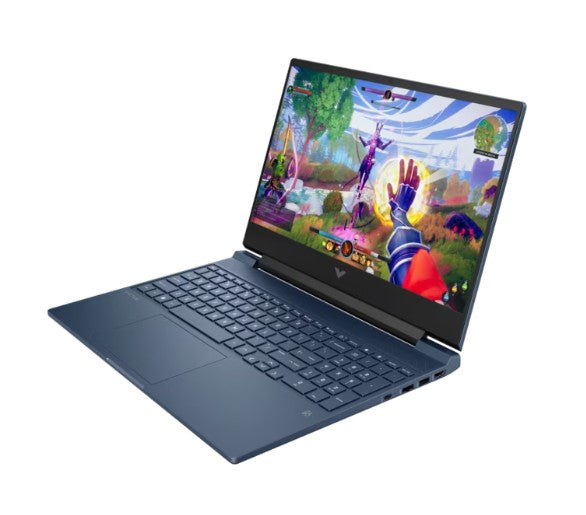 HP Victus Gaming Laptop – Ryzen 7 7445HS, RTX 4050 6GB, 16GB DDR5 (Upgradeable), 512GB SSD, 15.6" FHD 144Hz IPS, Blue, Windows 11, Backlit Keyboard, DTS Audio – fb3118AX