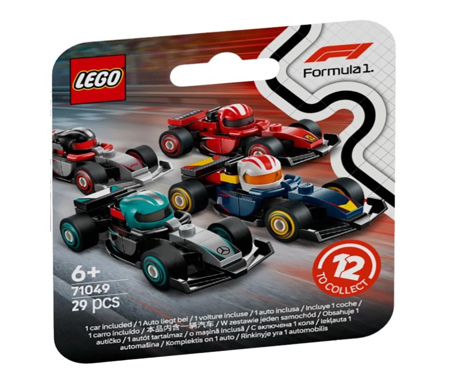 LEGO F1 Collectible Race Cars Vehicle Kit 71049, 6Y+