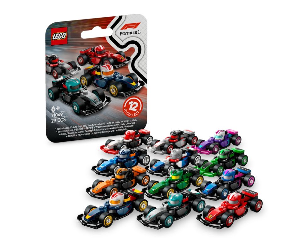 LEGO F1 Collectible Race Cars Vehicle Kit 71049, 6Y+
