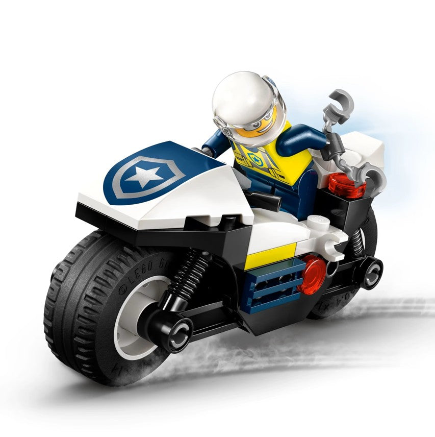 LEGO City Police Motorcycle Chase Toy, Motorbike Set for Ages 4 and up 60455, 4Y