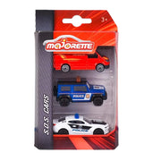 Majorette SOS Die-Cast Emergency Cars Set (3-Pack)