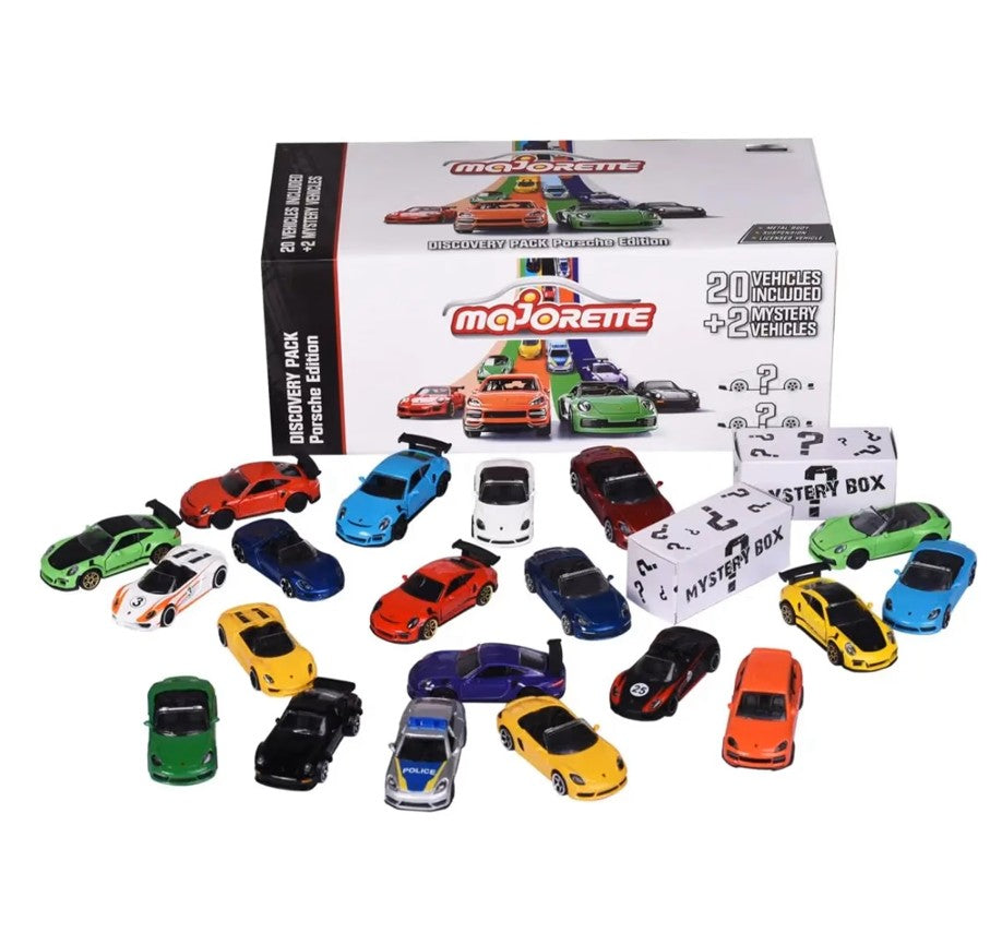 Majorette 1:64 Diecast Porsche Discovery 202 Pack Licensed Collectible Car Set, 3 Years+