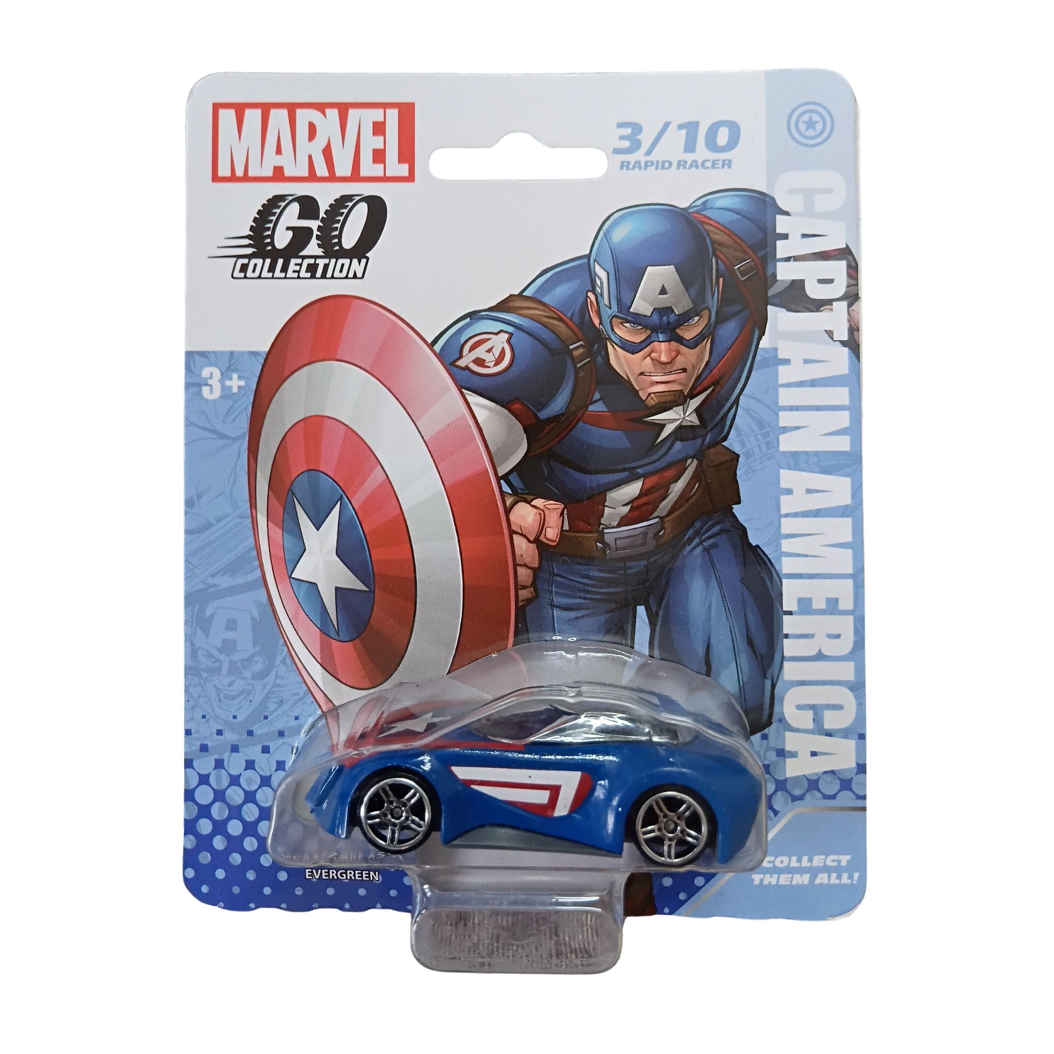 Marvel Captain America 1:64 Go Collection Cast Car