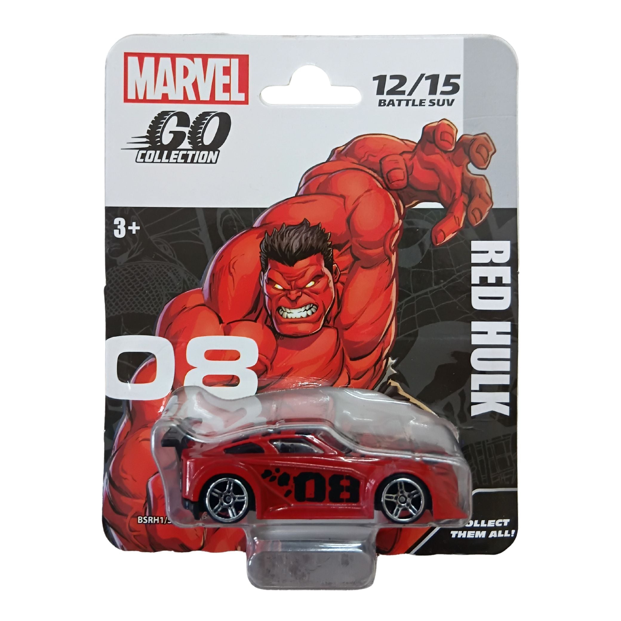 Marvel Red Hulk 1:64 Battle SUV Die-Cast Car
