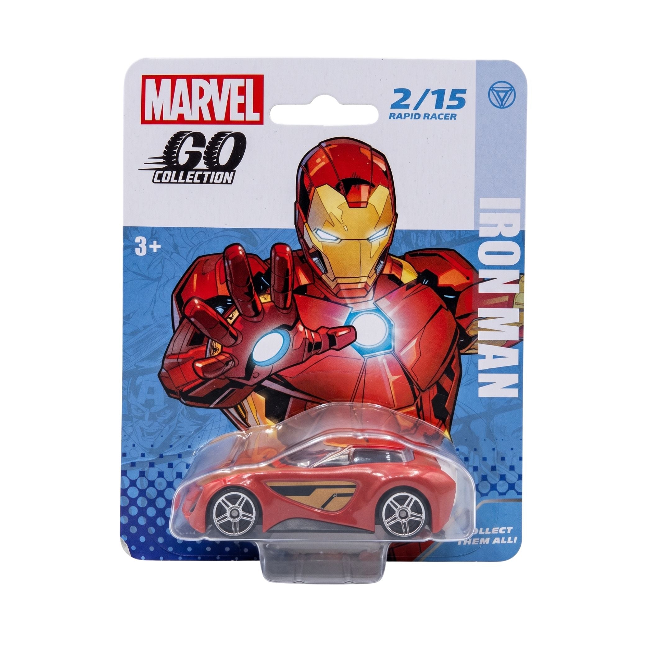 Marvel Iron Man 1:64 Go Collection Rapid Racer