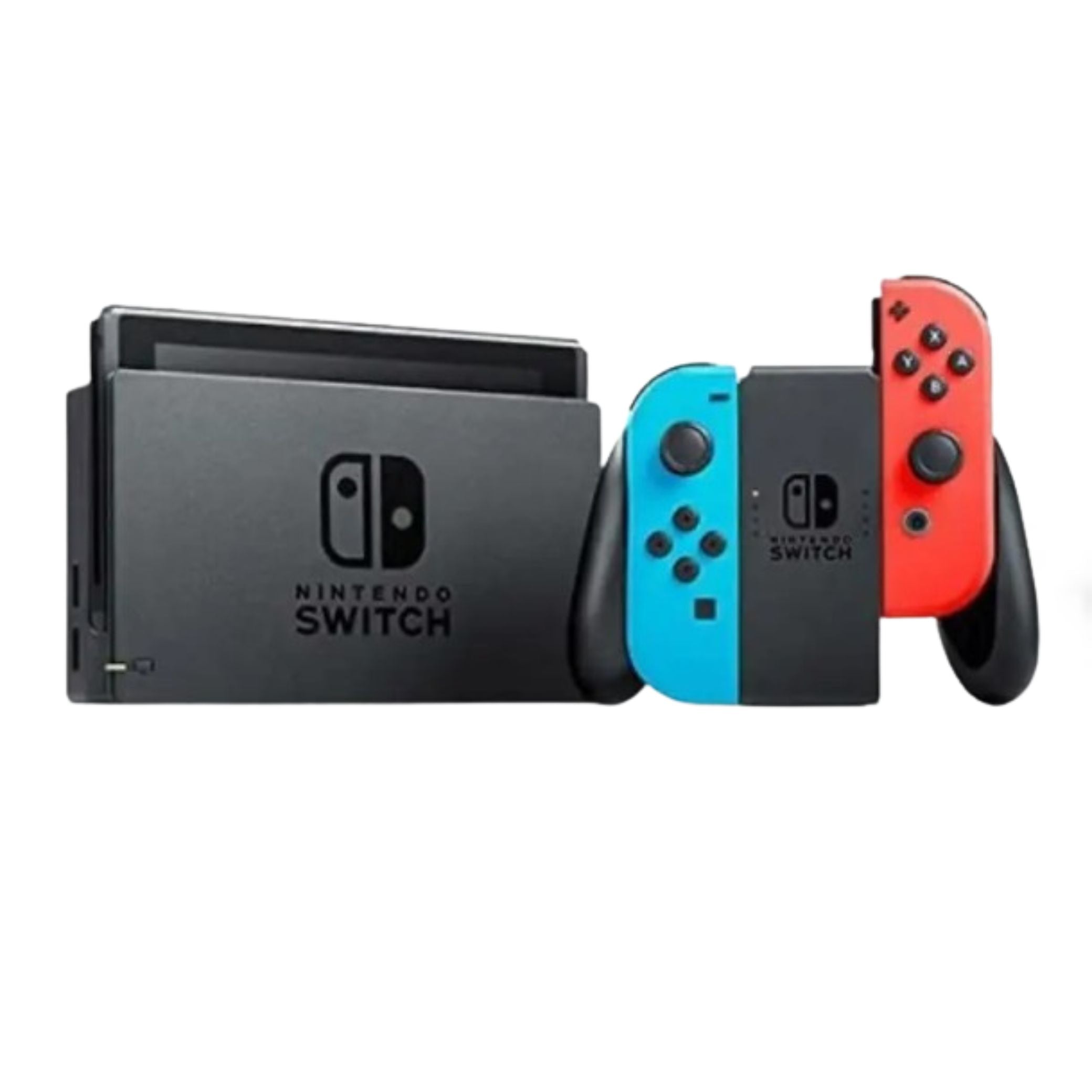 Nintendo Switch OLED Console with Neon Red/Blue Joy-Con