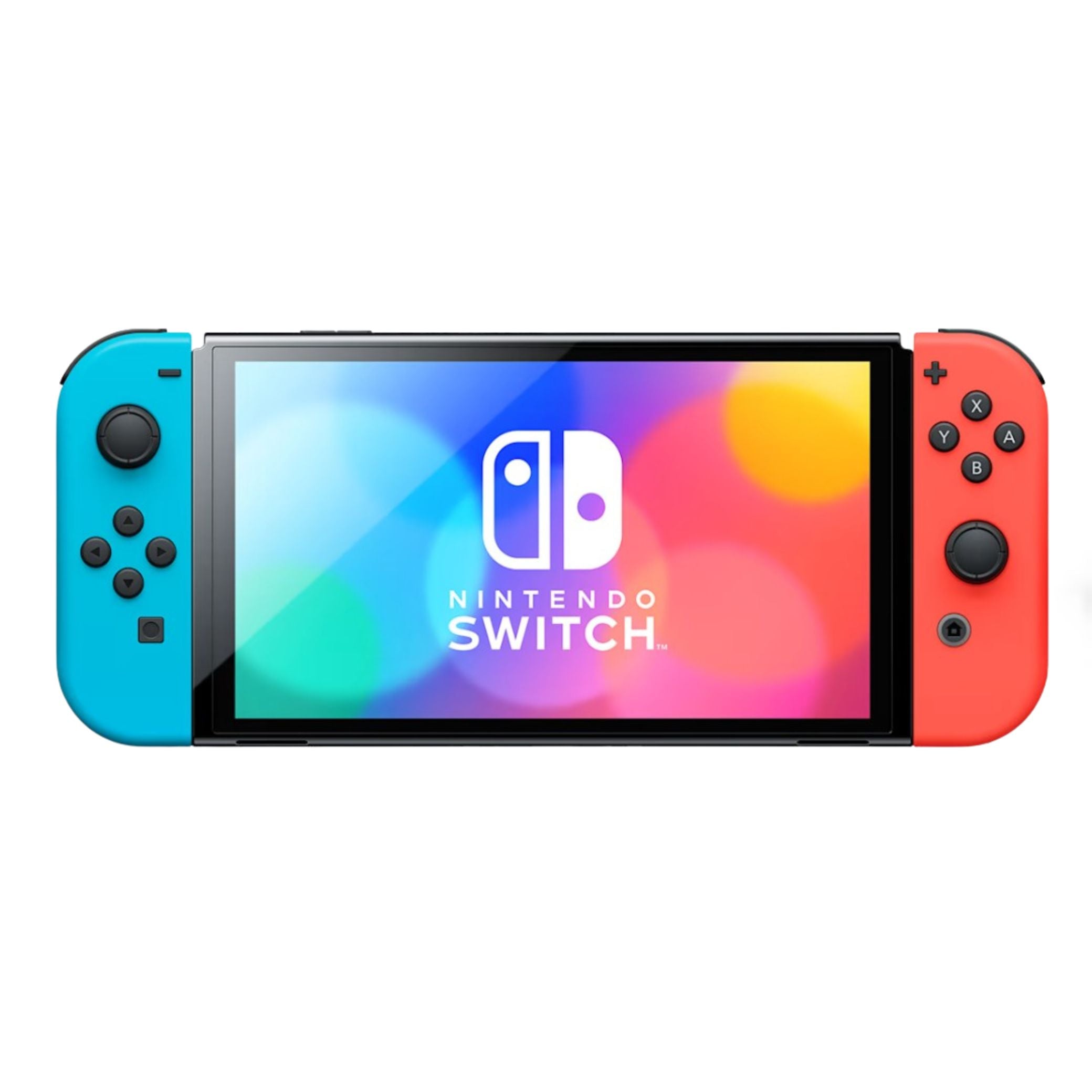 Nintendo Switch OLED Console with Neon Red/Blue Joy-Con