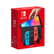 Nintendo Switch OLED Console with Neon Red/Blue Joy-Con