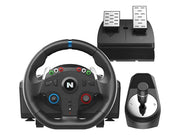 Nitho Drive Pro ONE Competition - Gaming Racing Wheel with Separate Shifter and Floor Pedals, 270 Degree Zero Dead Zone Steering Wheel for Racing Simulator on Windows PC Only