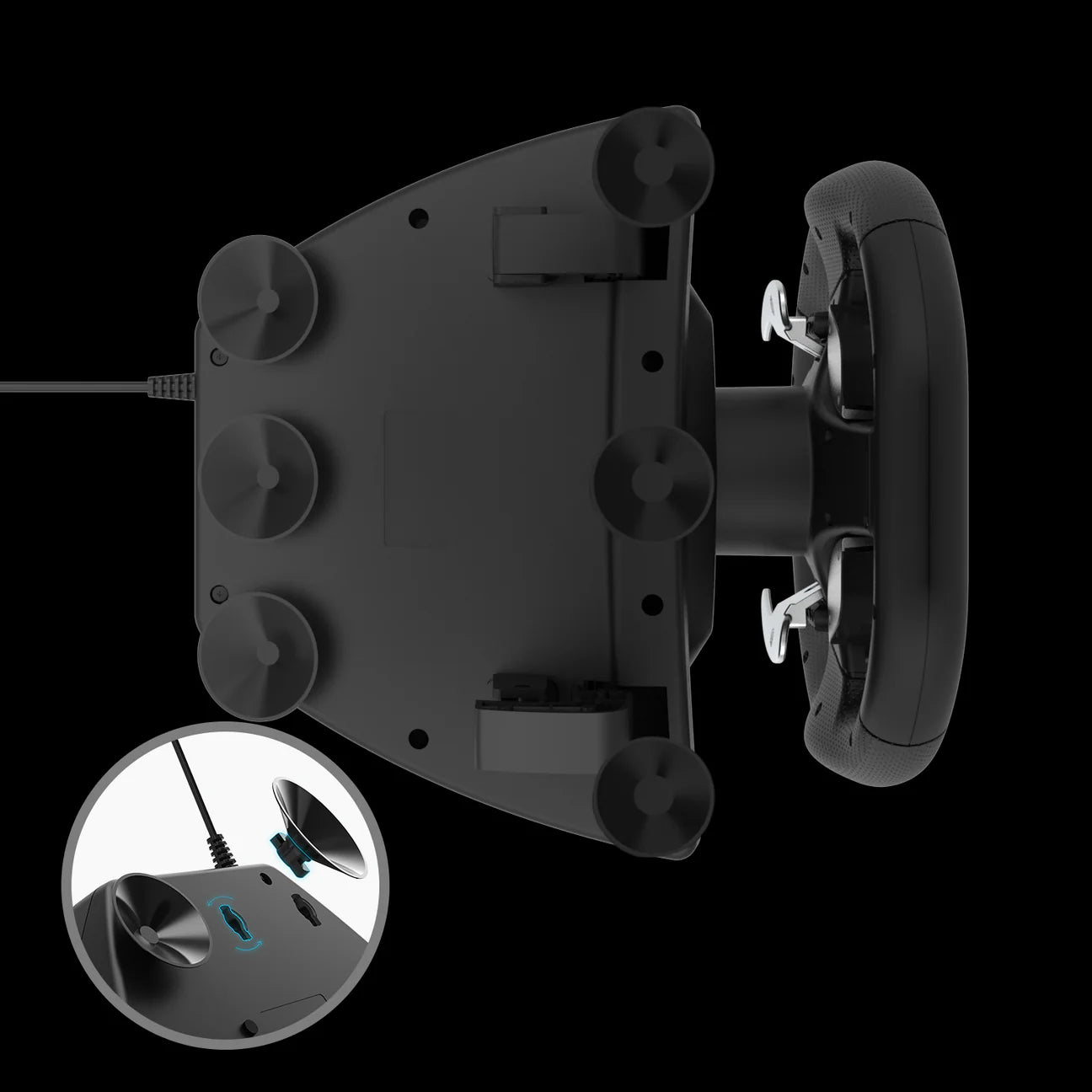 Nitho Drive Pro ONE Competition - Gaming Racing Wheel with Separate Shifter and Floor Pedals, 270 Degree Zero Dead Zone Steering Wheel for Racing Simulator on Windows PC Only