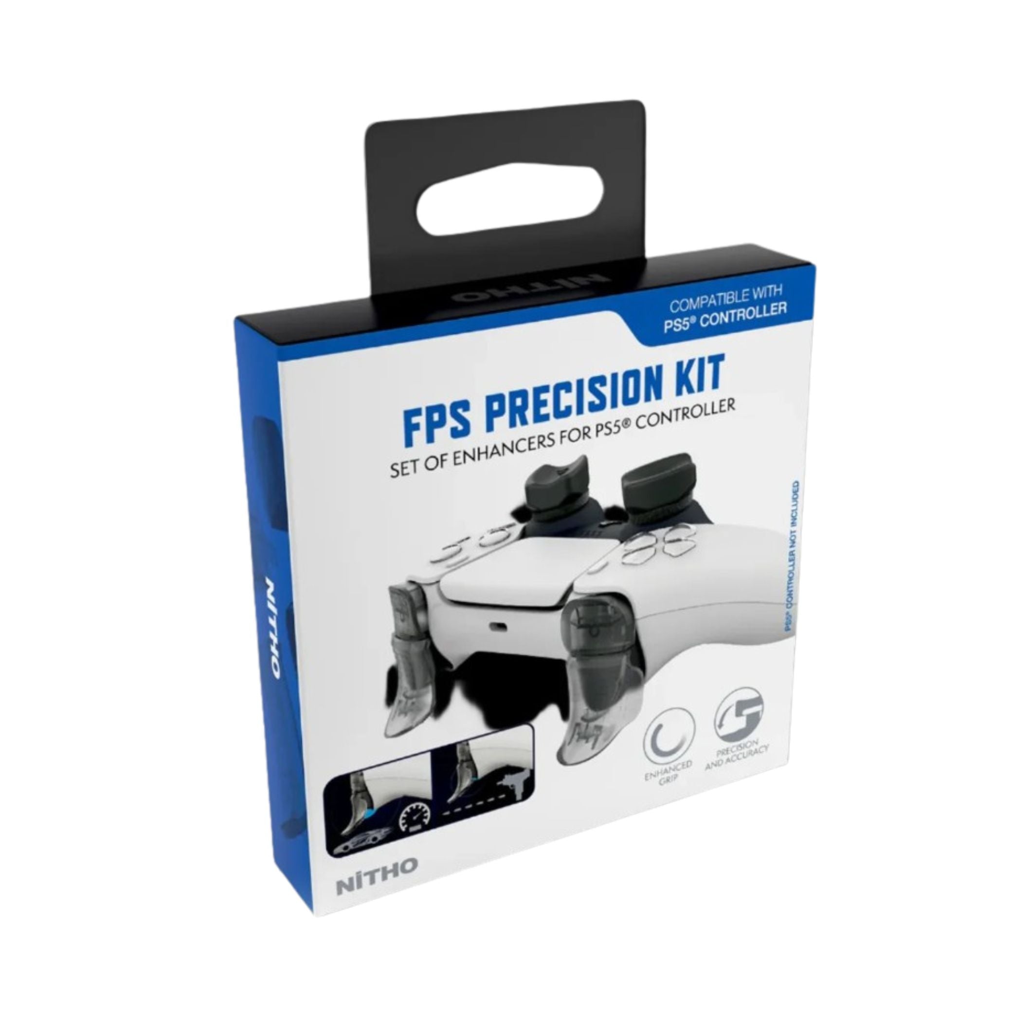 NiTHO FPS Gaming Kit for PS5 DualSense Controller – Ergonomic Triggers, Thumb Grips & Precision Aiming Accessories