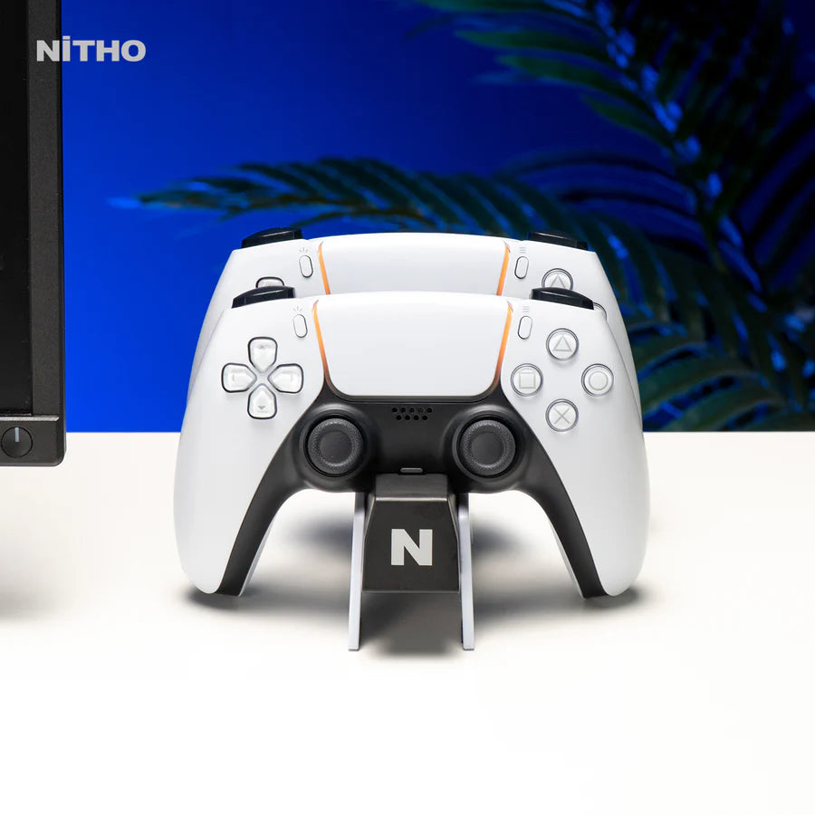 NITHO Dual Charging Dock for PS5 & PS5 Edge (White)