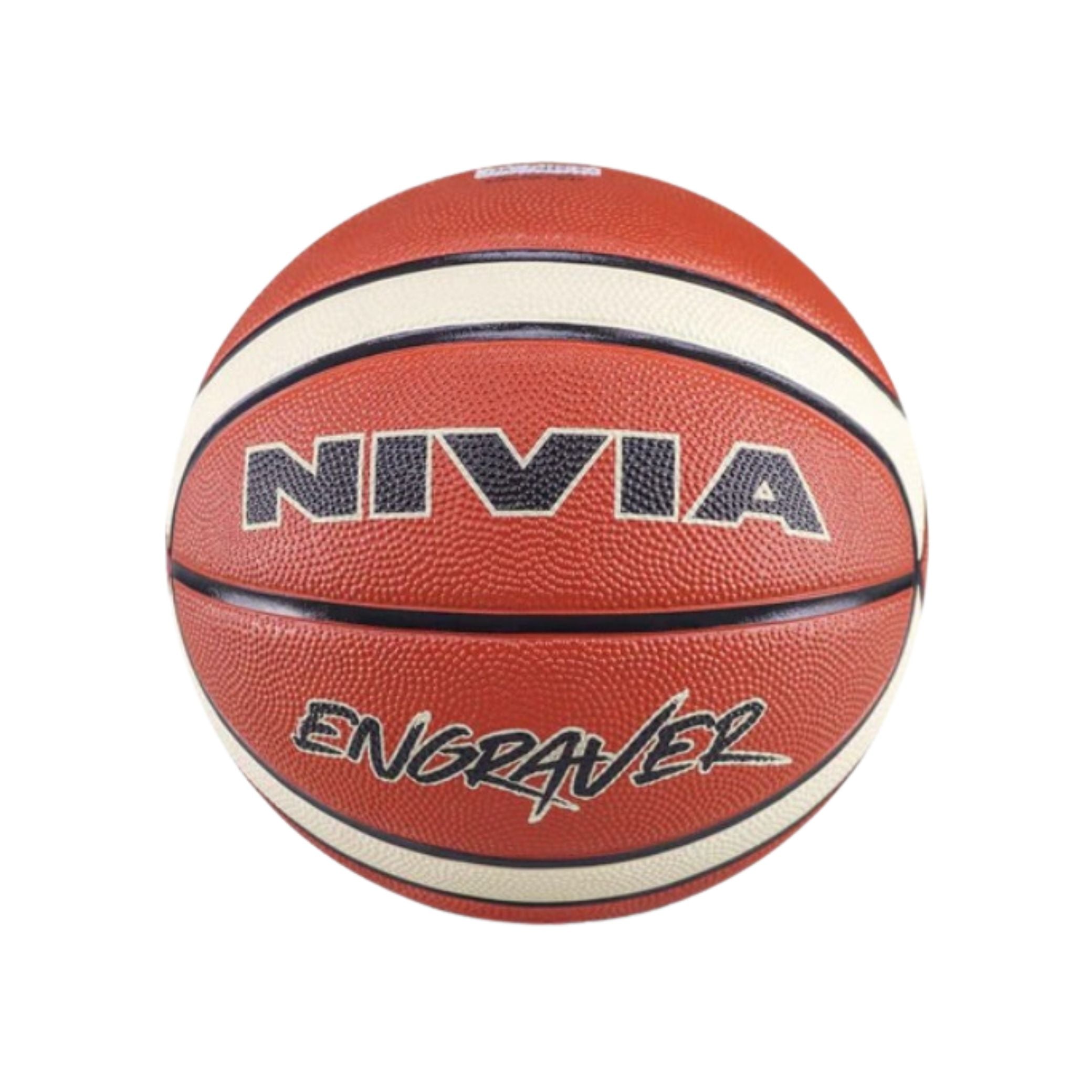Nivia Engraver Basketball , Size : 7 , Material : Rubber , Color: Multicolor