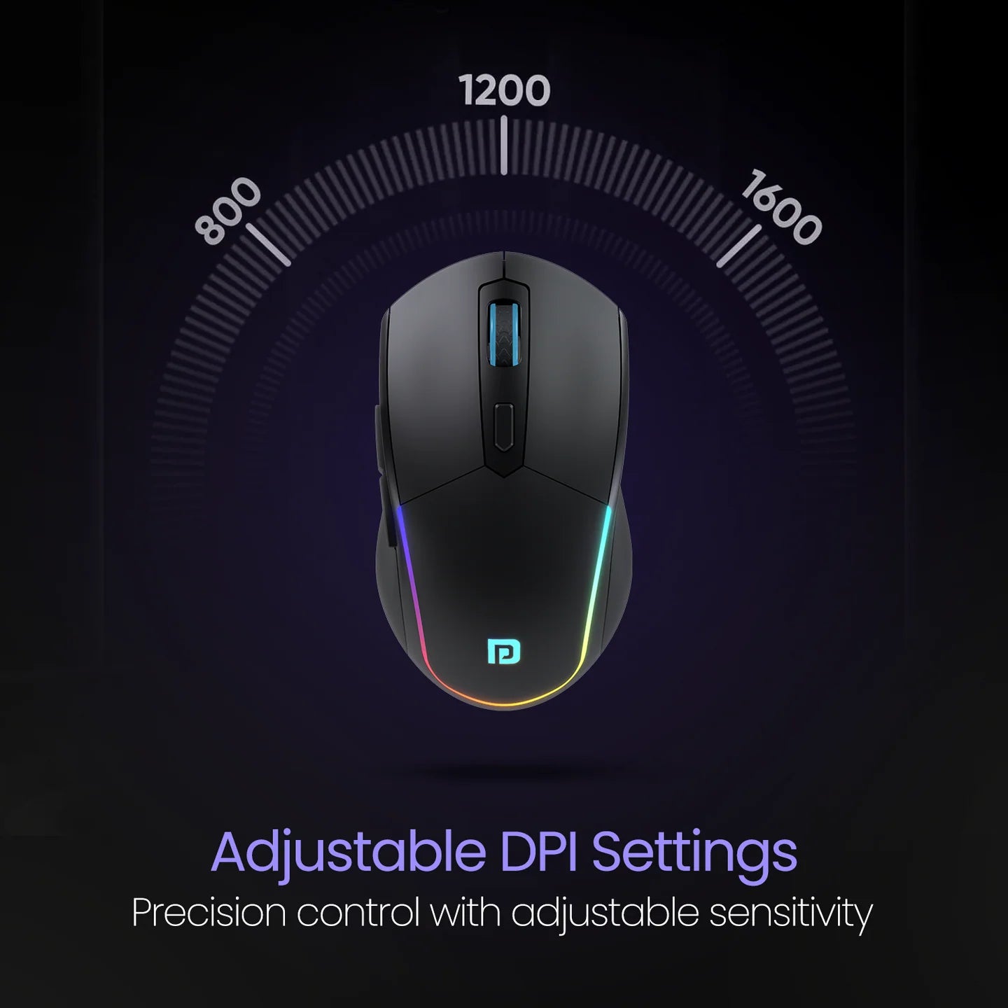 Portronics Toad One Dual Wireless Bluetooth Mouse (Black)