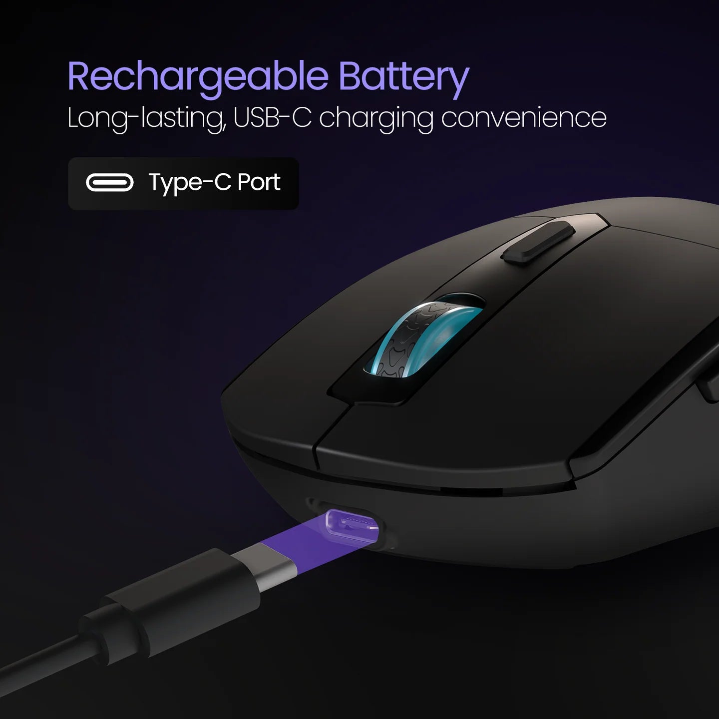 Portronics Toad One Dual Wireless Bluetooth Mouse (Black)
