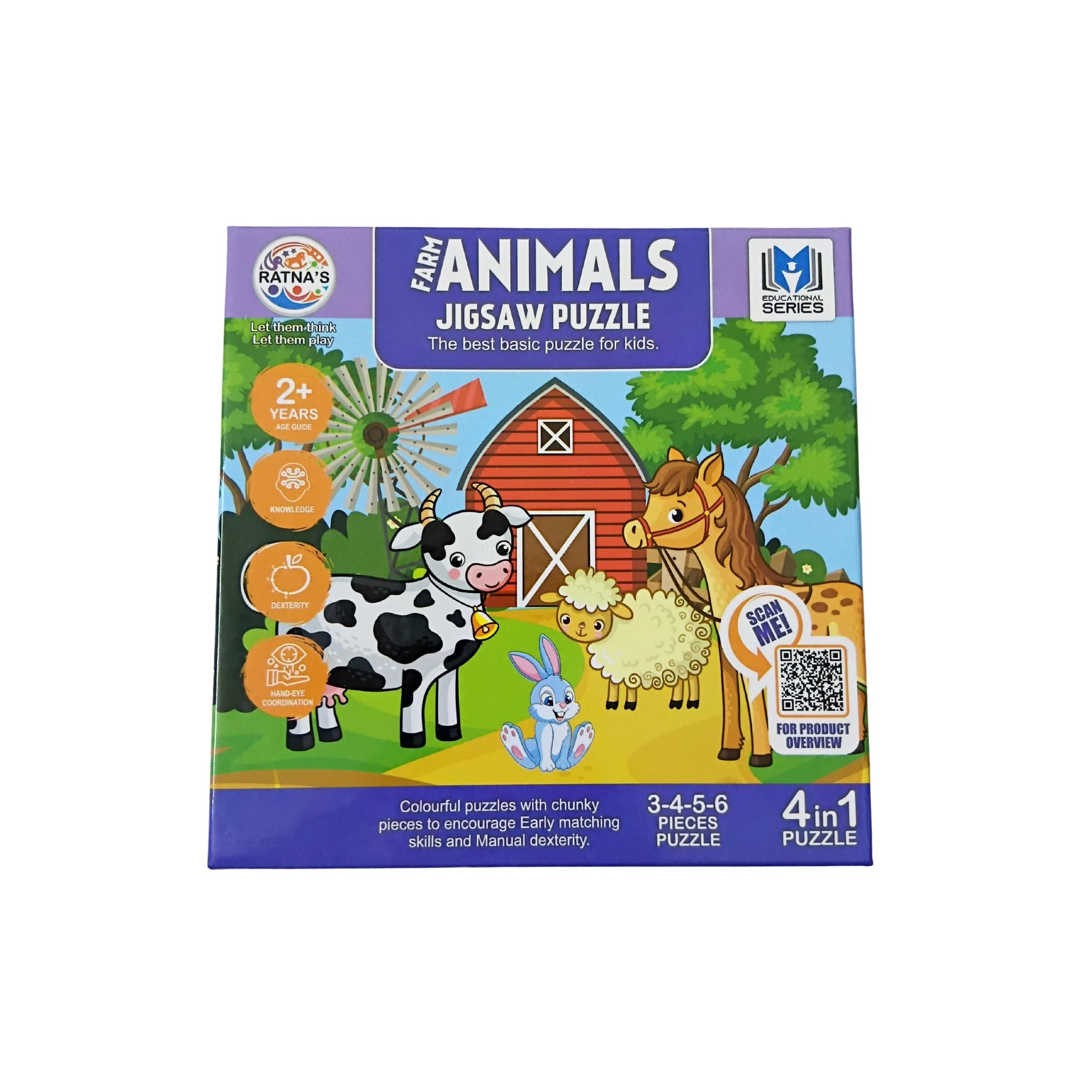 Ratna’s Farm Animals Educational Baby Puzzle