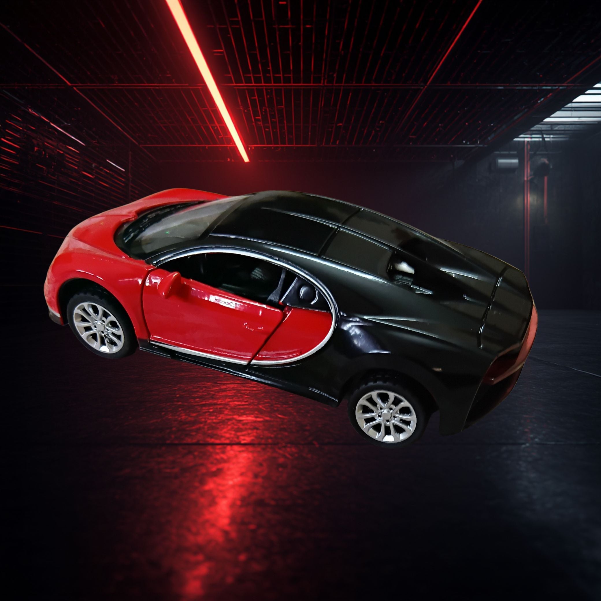 Die-Cast 1:32 Sports Car Model (Red & Black)