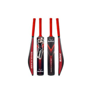 Slovic Red & Black Tennis Ball Cricket Bat for Kids