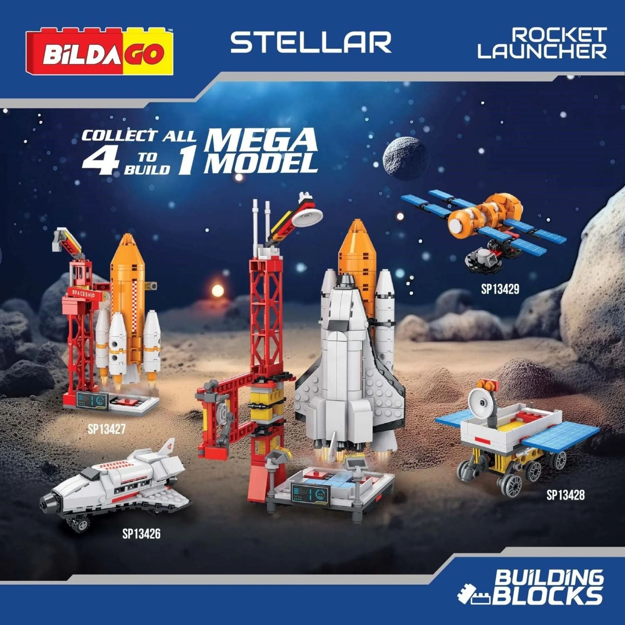 Stellar Rocket Launcher 3-in-1 Building Set (98 PCS)