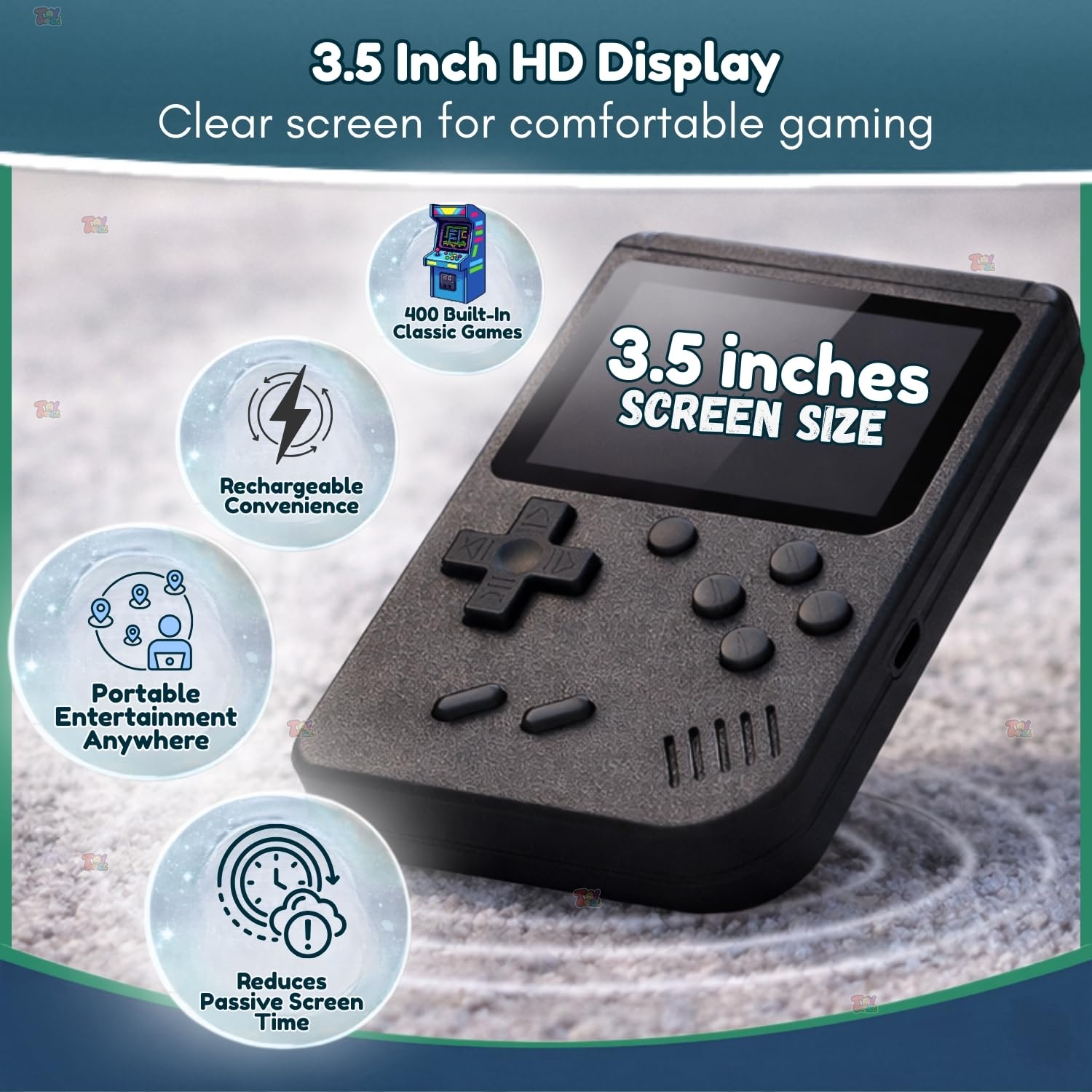 Toytonic 400-in-1 Retro Handheld Game Console