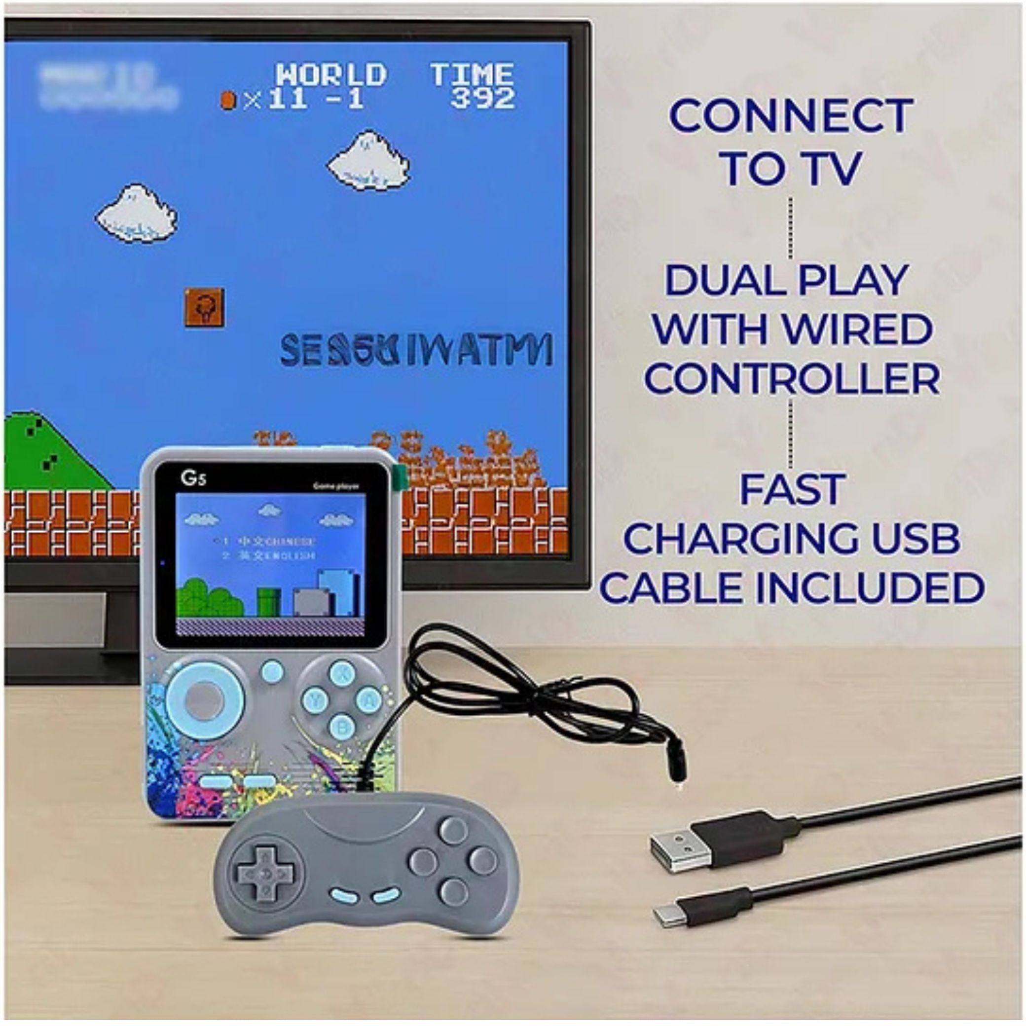 VikriDA G5 500-in-1 Retro Handheld Game Console