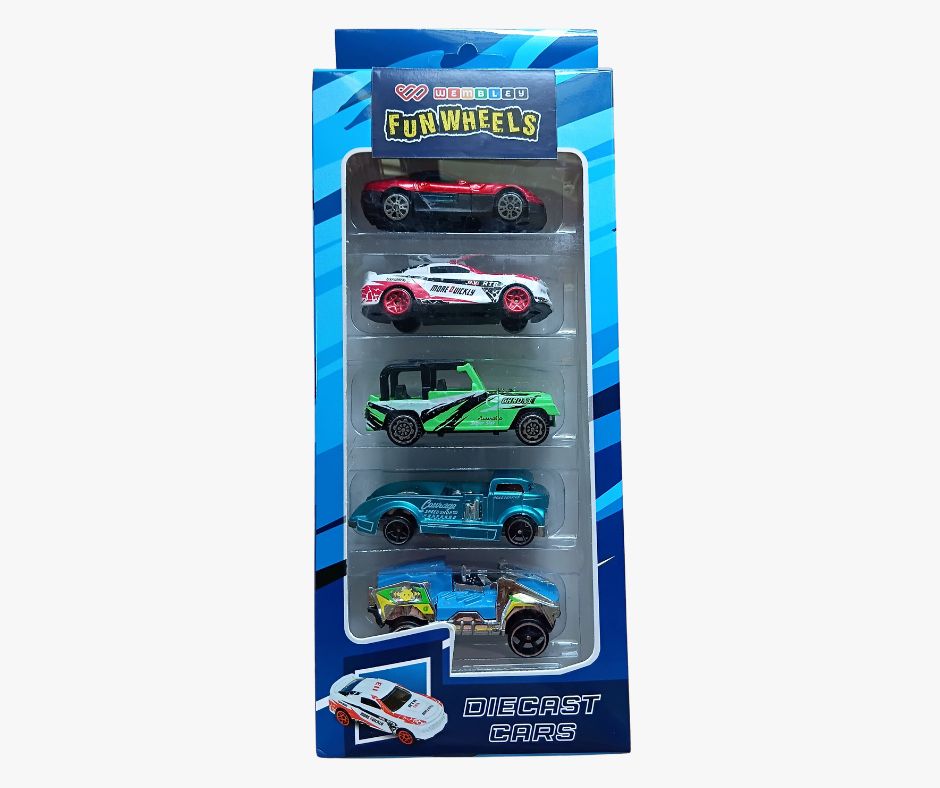 Wembley Metal Diecast Toy Pull Back Wheel Car Playset (5 Nos)